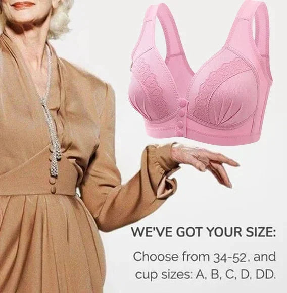 👙Triumph🔥Kúpte 2 a získajte 2 zadarmo🔥Priedušná bavlnená podprsenka so zapínaním na gombíky vpredu